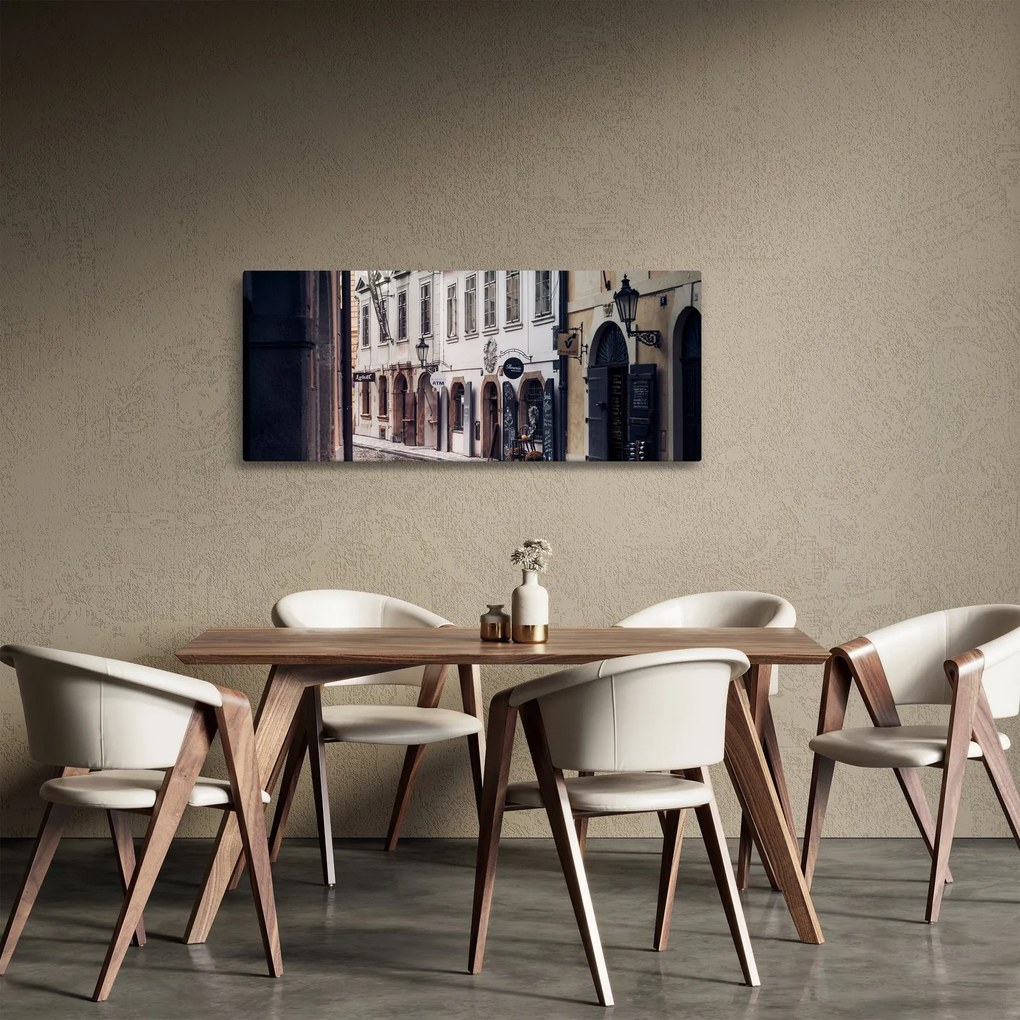 Obraz - Pražská ulička (120x50 cm)