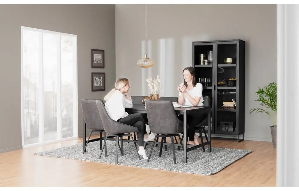 Sivá otočná stolička Alison - Rowico