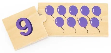 Sada puzzle Viga 44748 spájanie čísel
