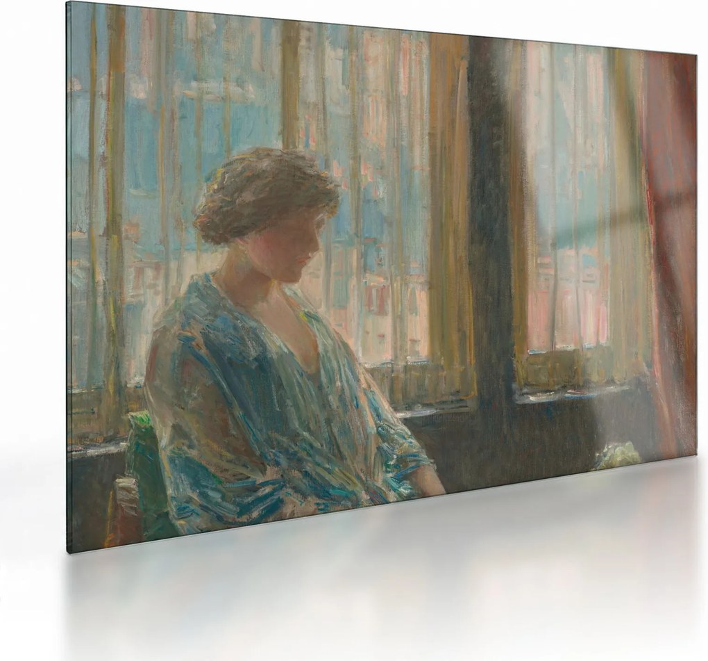 Sklenený obraz - Childe Hassam, The New York Window, reprodukcia (70x50 cm)