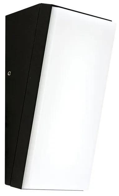 McLED Vonkajšie LED nástenné osvetlenie KRONOS, 9W, 3000K, IP65, čierne