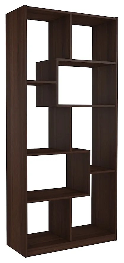 Moderná skriňa na knihy - knižnica - Šedá