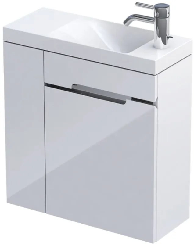 Oristo Silver Uni umývadlo so skrinkou 55 cm biała OR33ZD2D551L