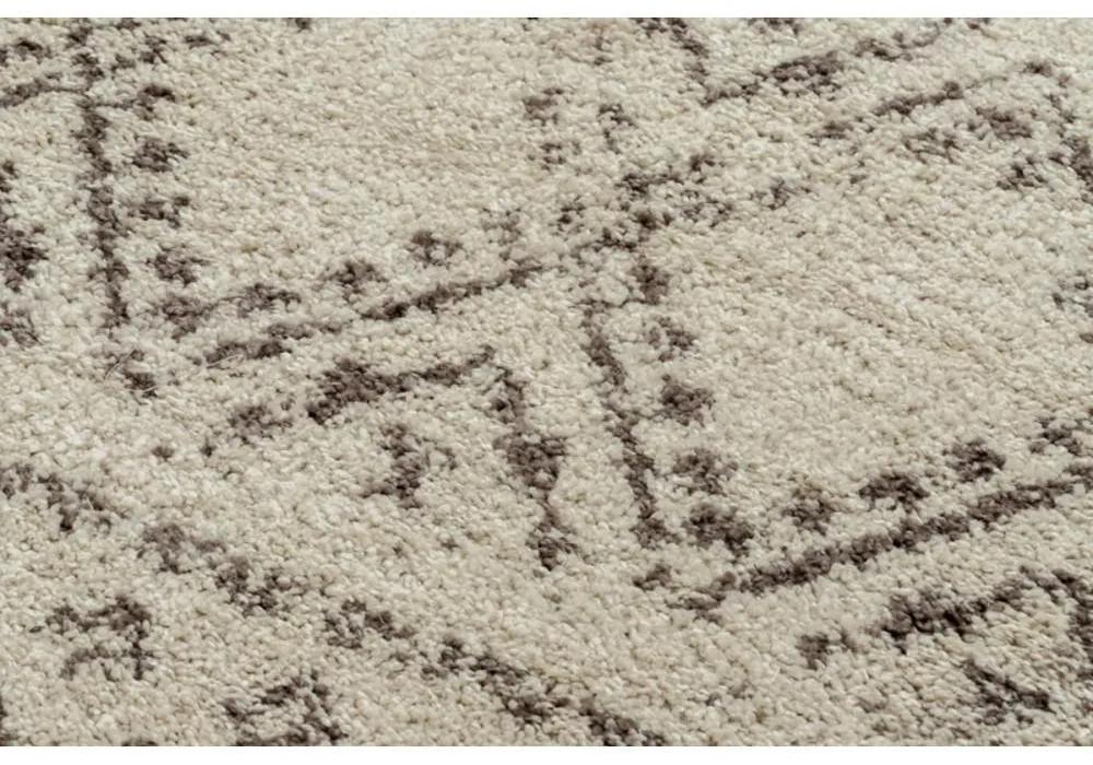 Kusový koberec Shaggy Raba krémový 80x200cm