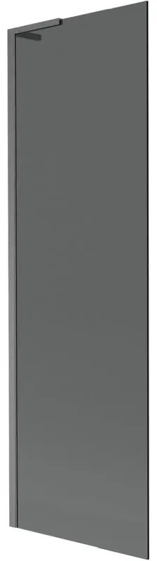 Mexen Next L, 1-krídlová vaňová zástena 60 x 150 cm, 6mm šedé sklo, grafitový profil, 895-060-000-03-40-66