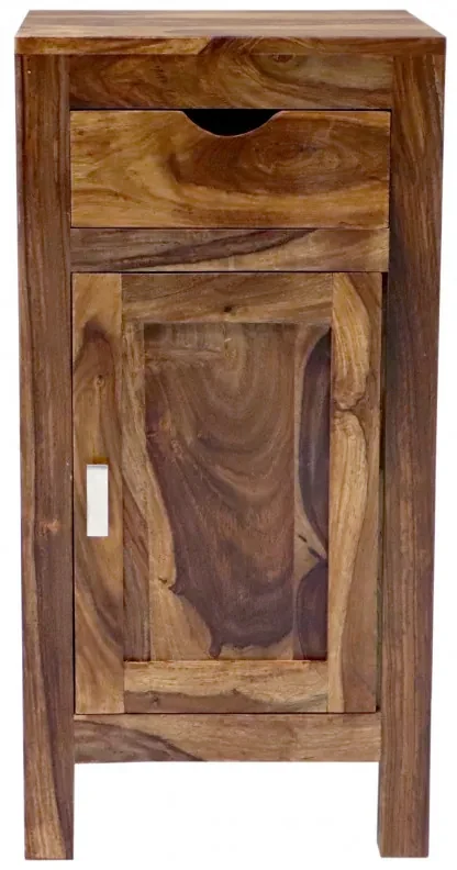 Skrinka do kúpeľne Amba 40x80x35 z indického masívu palisander Svetlomedová