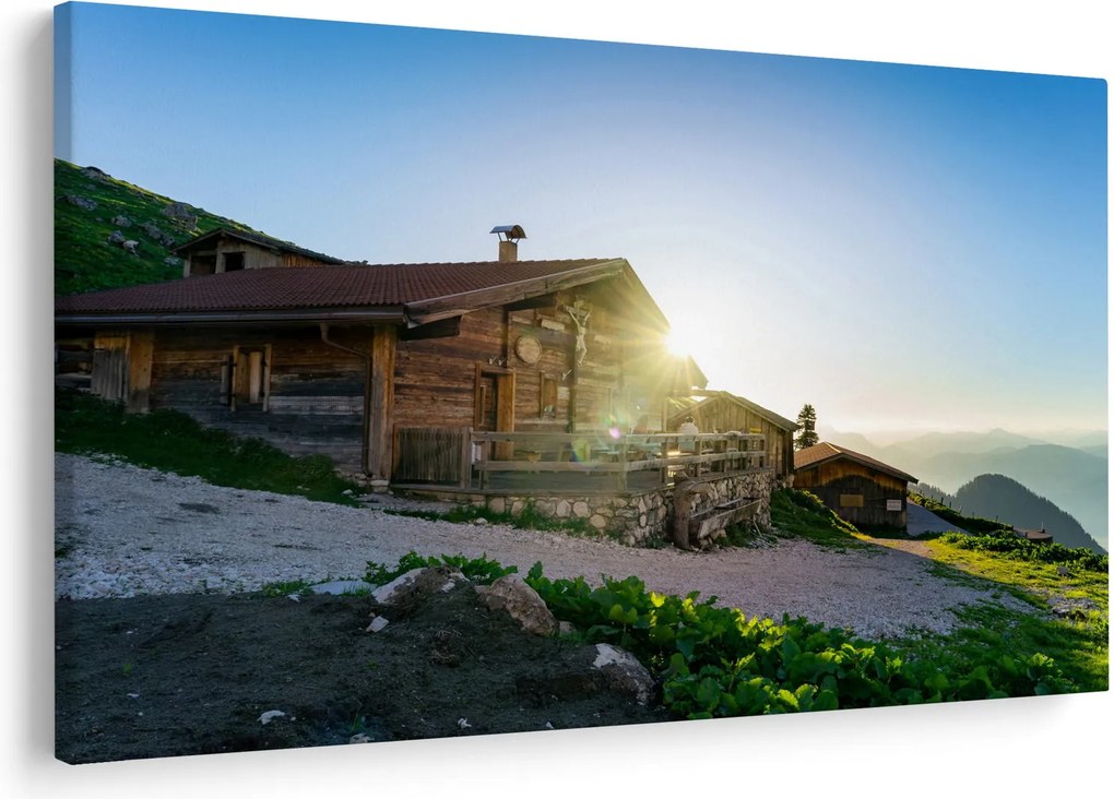 Obraz - Ráno v alpách, Tirolsko (90x60 cm)