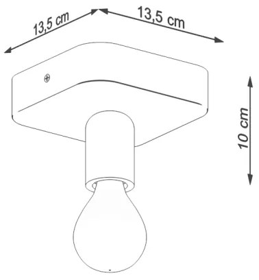 Sollux SL.1156 - Bodové svietidlo TAVO 1xE27/15W/230V betón