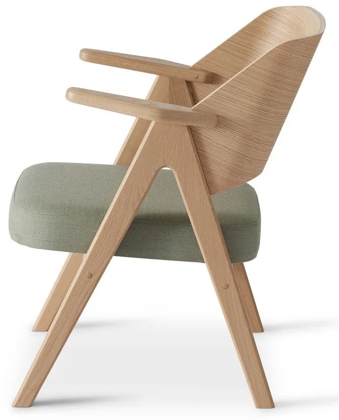 Svetlozelené dubové kreslo Findahl by Hammel