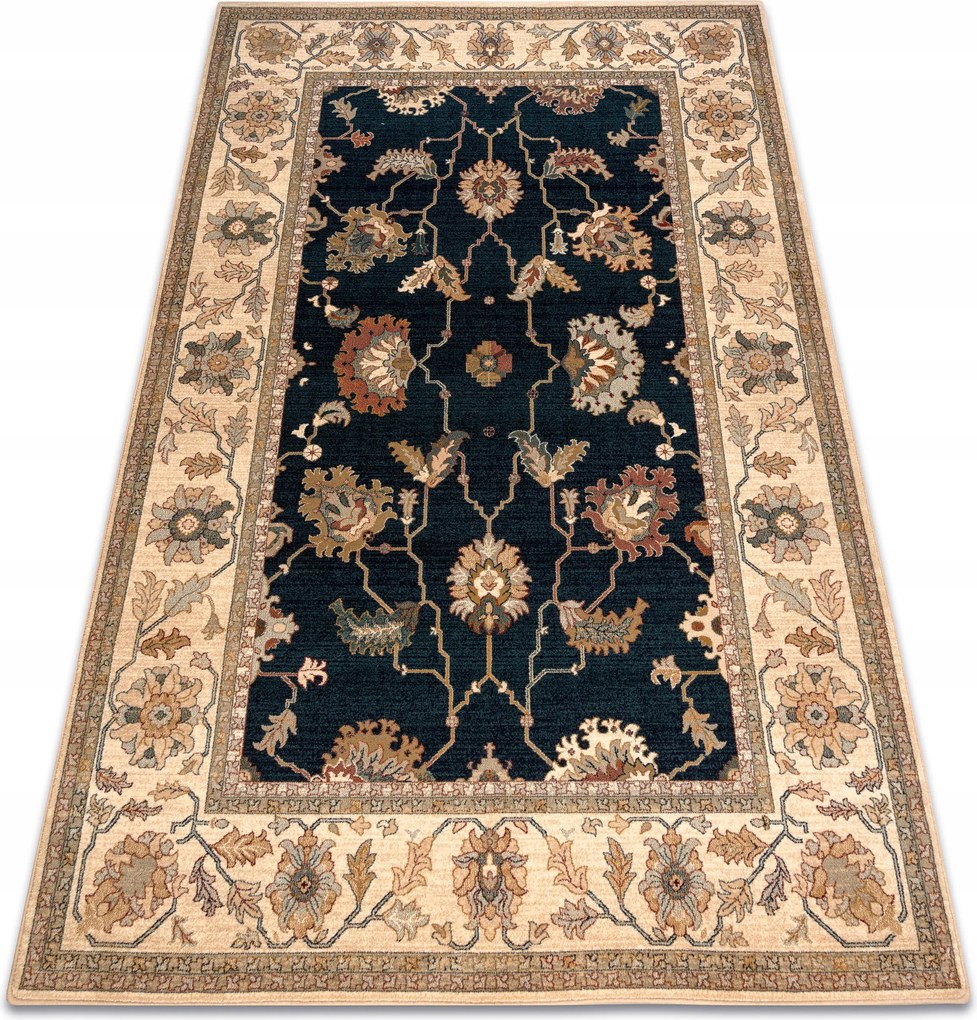Koberec Polonia 235x350 cm Loare granátový Rám Kvety Klasika Tradícia #POL327