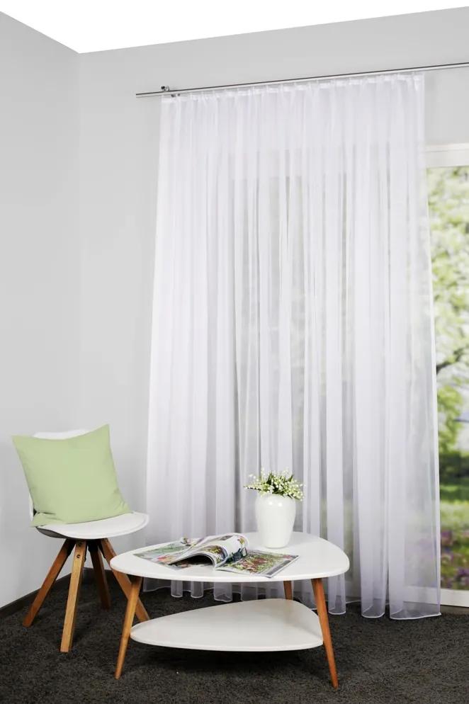 Home Wohnideen Záclona kusová, jednofarebná, Sablio, Biela Rozmer textilu: 145 cm (V), 450 cm (Š)