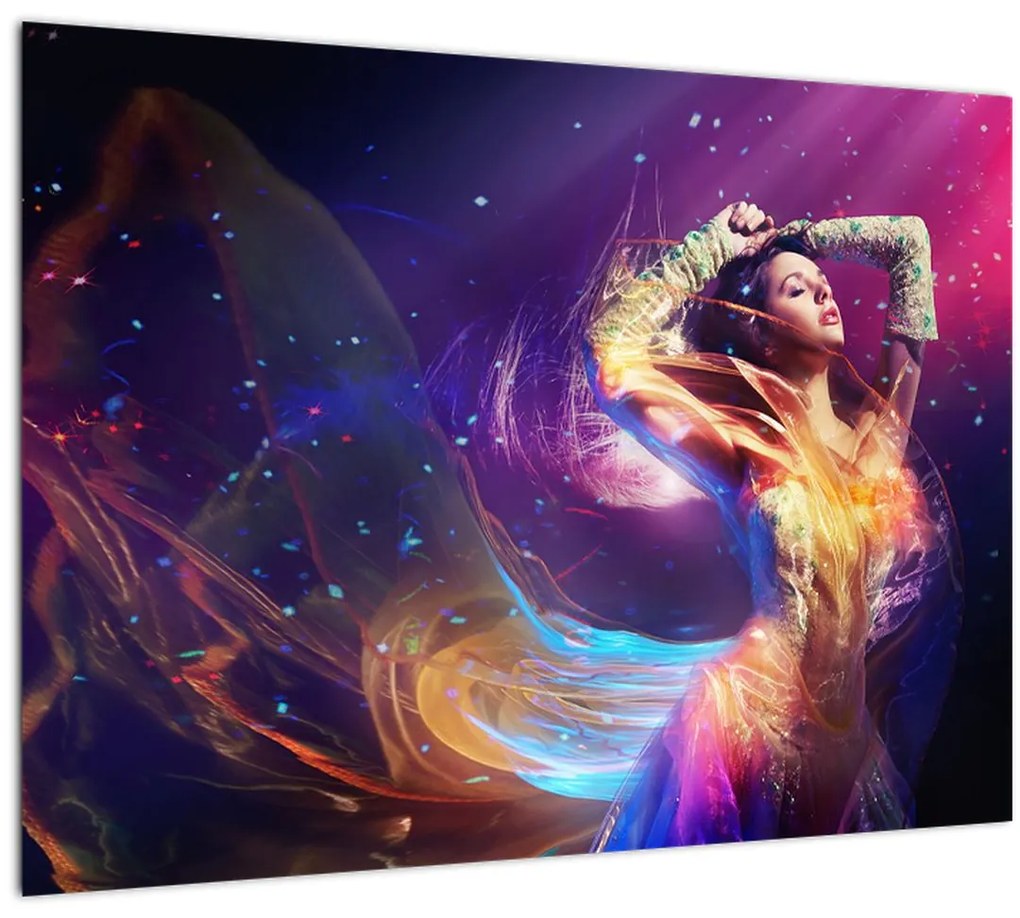 Sklenený obraz - mystické ženy (70x50 cm)