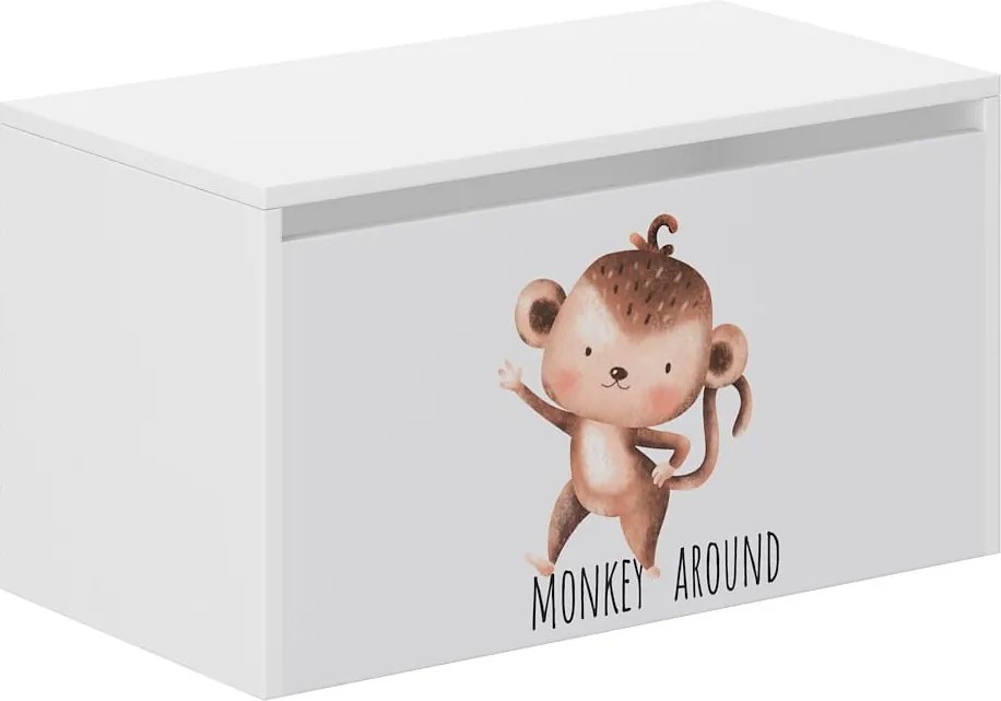 Wooden Toys KONTAJNER NA HRAČKY SAFARI OPICA