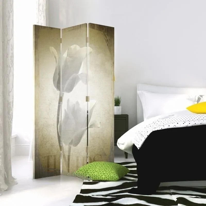 Gario Paraván Retro Tulipány Rozmery: 180 x 170 cm, Prevedenie: Klasický paraván