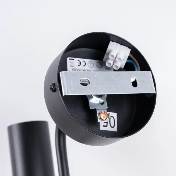 Sollux SL.1445 - Nástenná lampa VECTOR 1xE27/15W/230V čierna