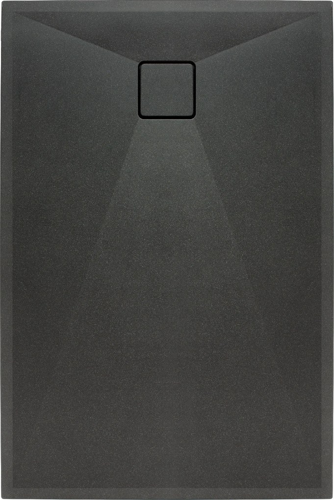 Deante Obdĺžniková sprchová vanička Correo 140x90 cm, granit, grafit metalic - KQR G47B