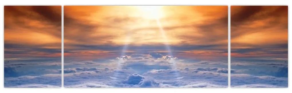 Moderný obraz - slnko nad oblaky