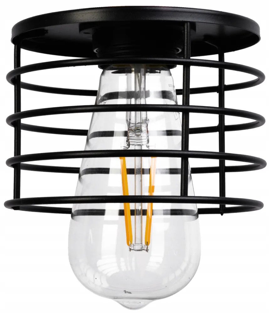 BERGE Tienidlo lustrovej lampy, ČIERNA kovová pružina