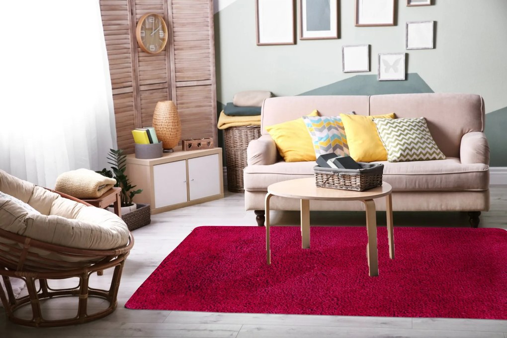 Kusový koberec Spring Red, 80x150, červená, obývacia izba, B-line
