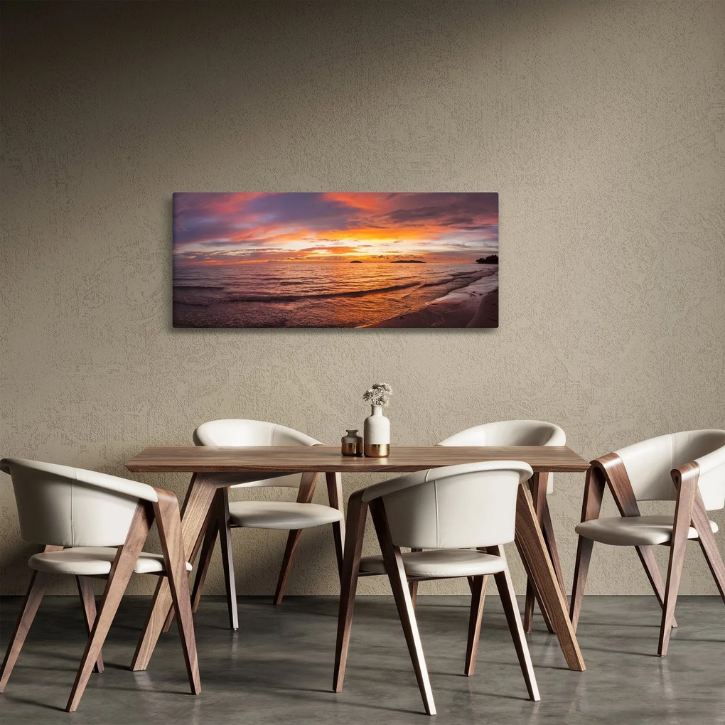 Obraz - Západ slnka (120x50 cm)
