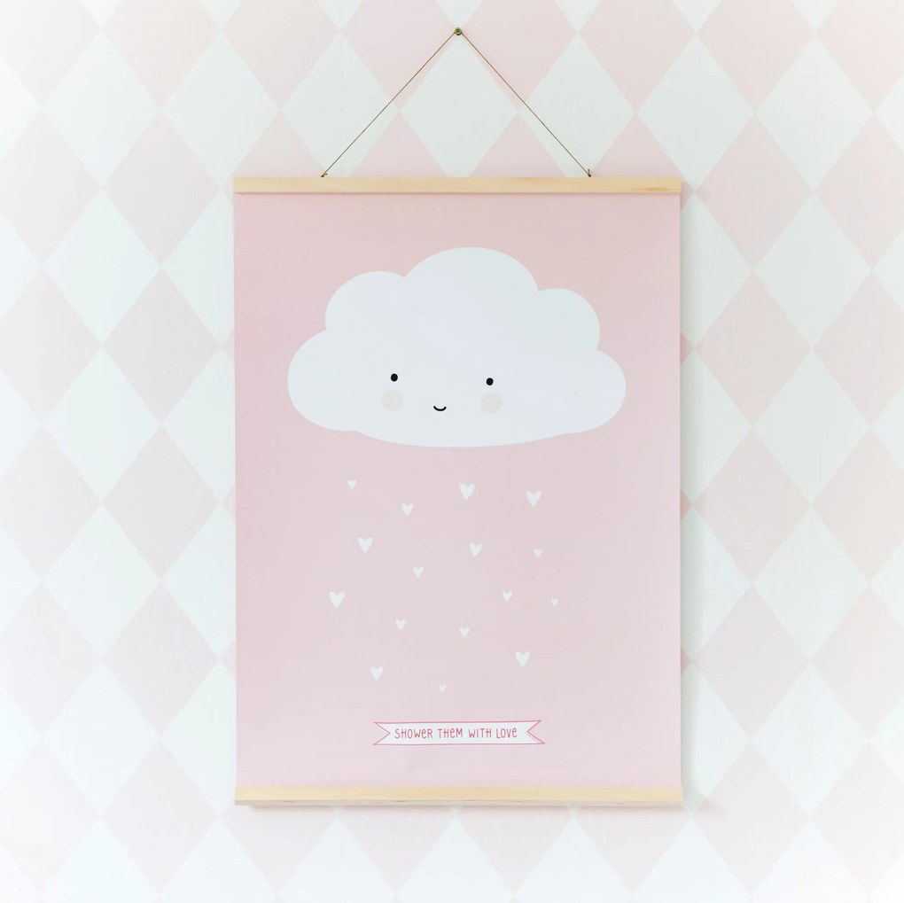 A Little Lovely Company Plagát do detskej izby Cloud 50 x 70 cm