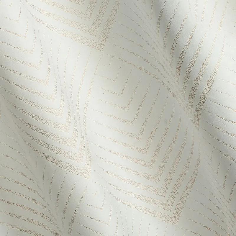 Biely záves na krúžkoch BLANCA s potlačou 140x250 cm