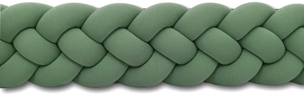 Vulpi Mantinel do postieľky Vrkoč 180cm XL Handmade Farba: smaragdová