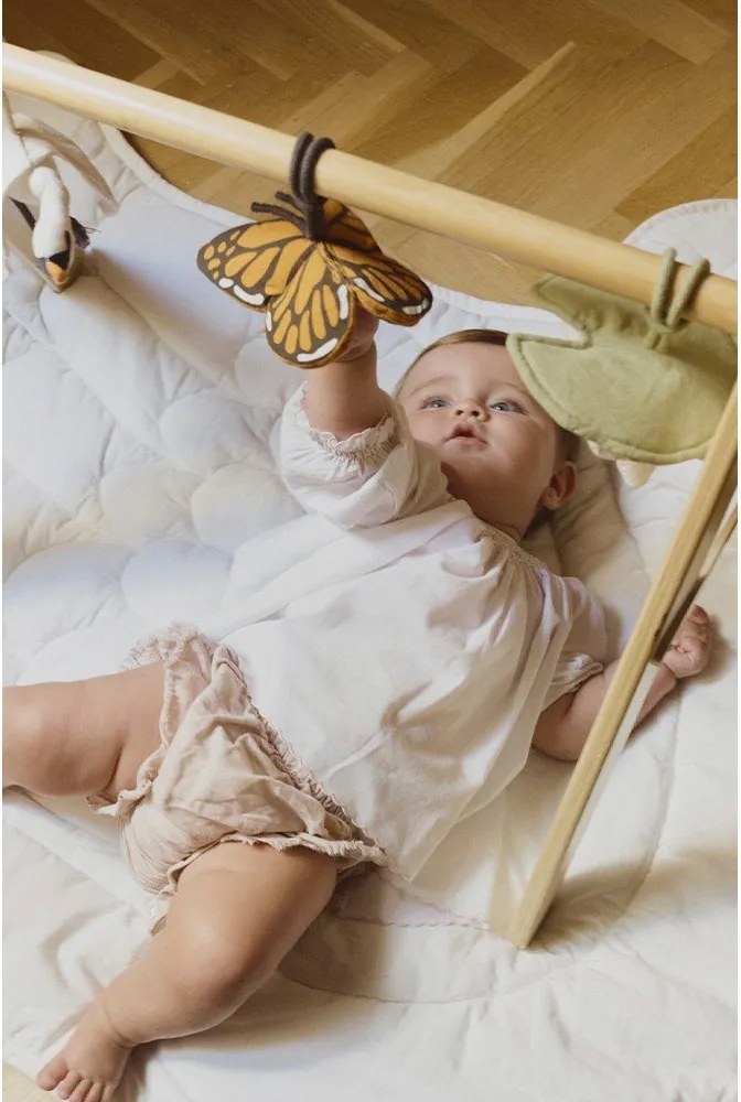 Krémová detská hracia podložka 100x110 cm Swan – Lorena Canals