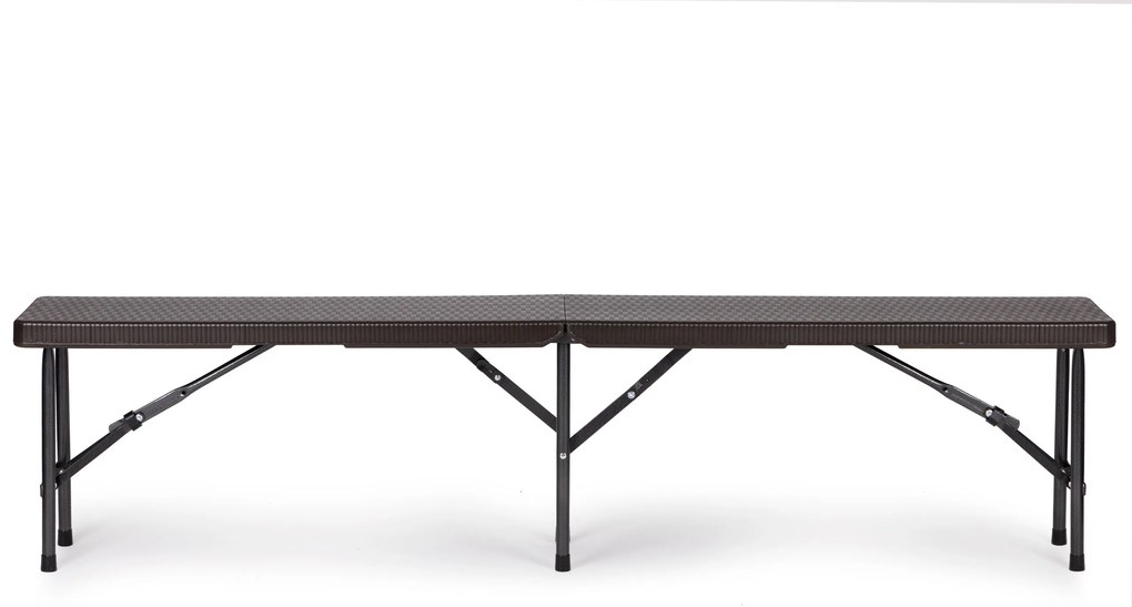 Cateringový stôl 180cm + 2 lavice, ratanový vzor
