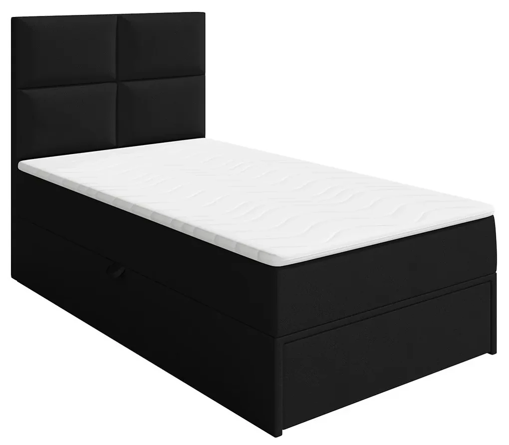Kontinentálna posteľ Hudson Lux 1, Strana: ľavá, Rozmer postele: 90x200 cm, Farby: Muna 10