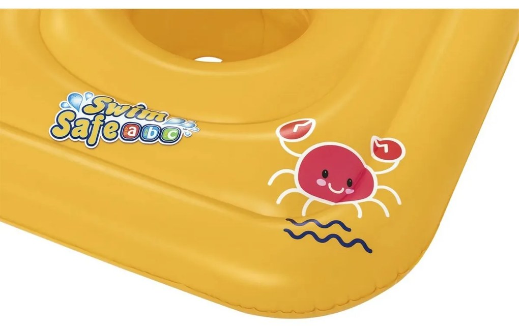 Bestway Nafukovacie baby sedátko s opierkou Step A, 76 cm x 76 cm