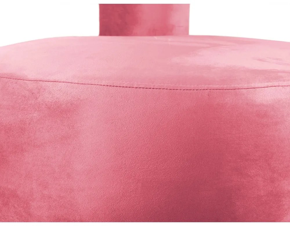 Ružové zamatové kreslo Abrazo – Leitmotiv