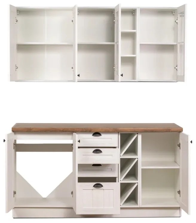 Kuchynská linka PROVENCE  160, sosna andersen / dub Lancelot