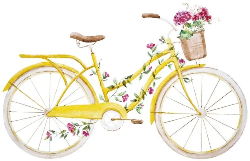 Samolepiaca tapeta ilustrácia retro bicykla - 300x200