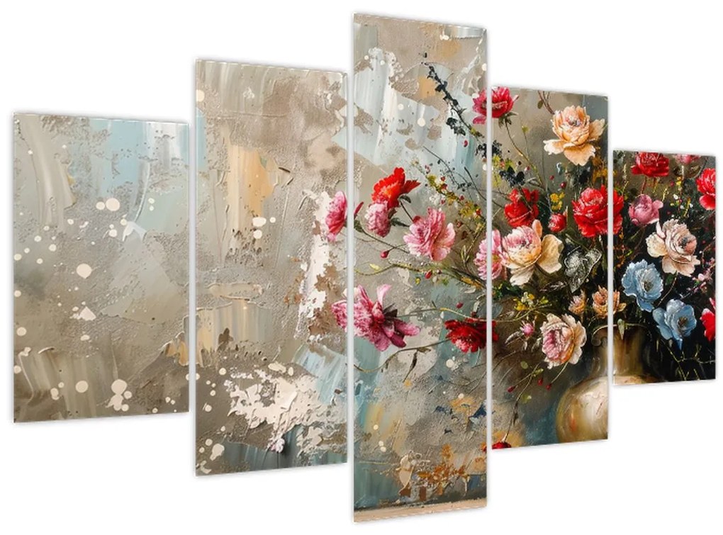 Obraz - Váza kvetov (150x105 cm)