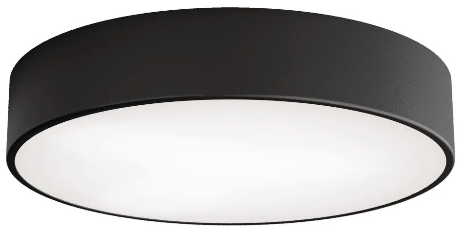 Vonkajšie stropné svietidlo so senzorom CLEO 3xE27/24W/230V pr. 40 cm čierna IP54