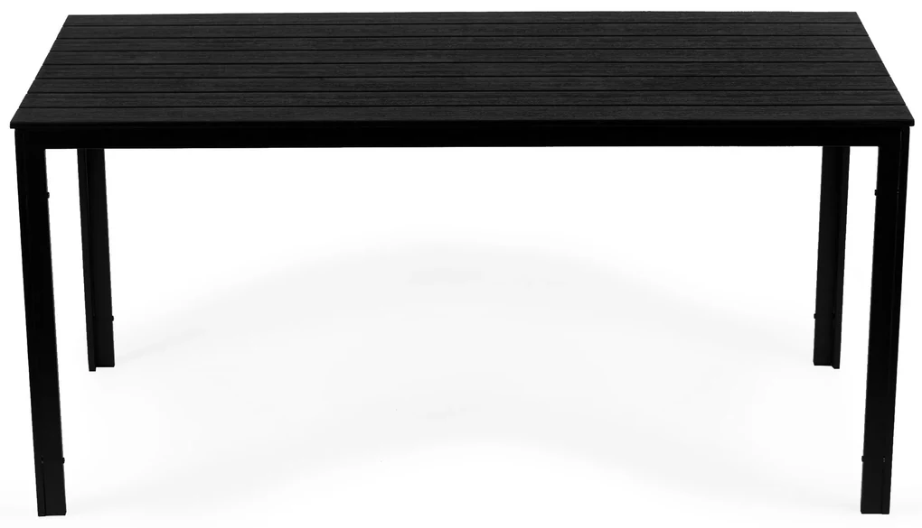ModernHome Záhradný stôl 156 x 78 cm - Čierny