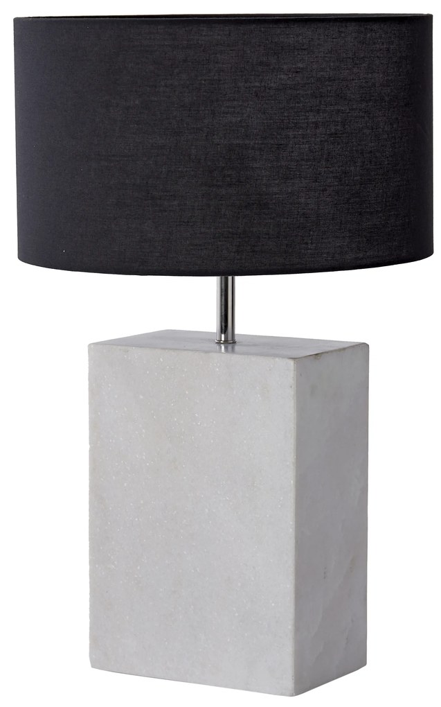 Stolná lampa mramorová 55cm biela RÁM