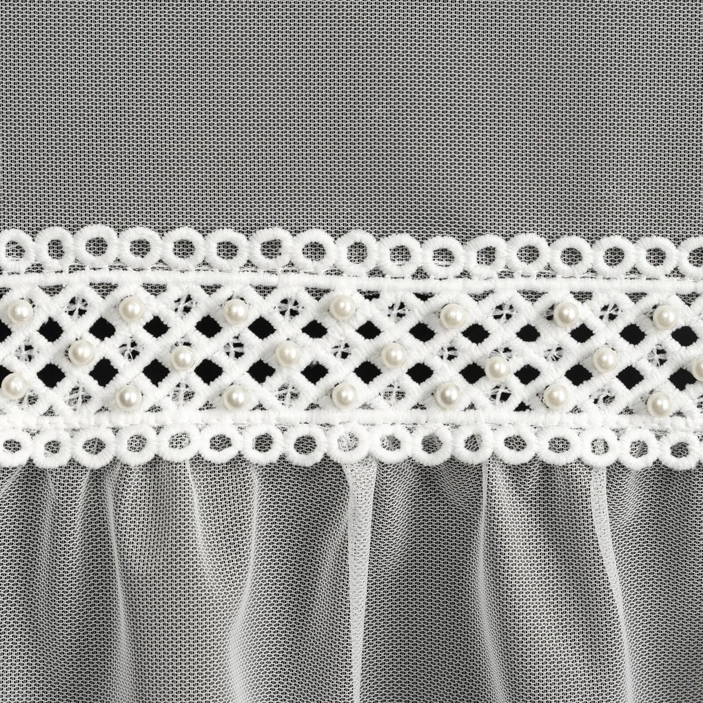 ZÁCLONA NA KRÚŽKOCH NAOMI 140X260 CM BIELA