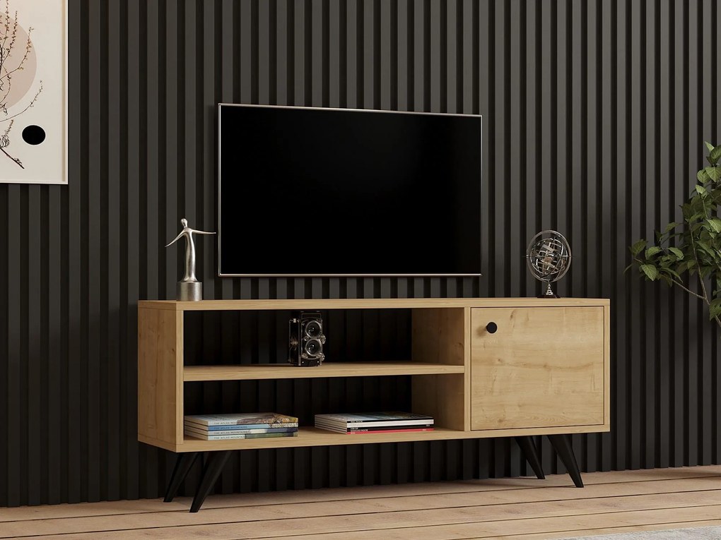 TV stolík/skrinka Telopa (dub) . Akcia -19%. Vlastná spoľahlivá doprava až k Vám domov. 1095541
