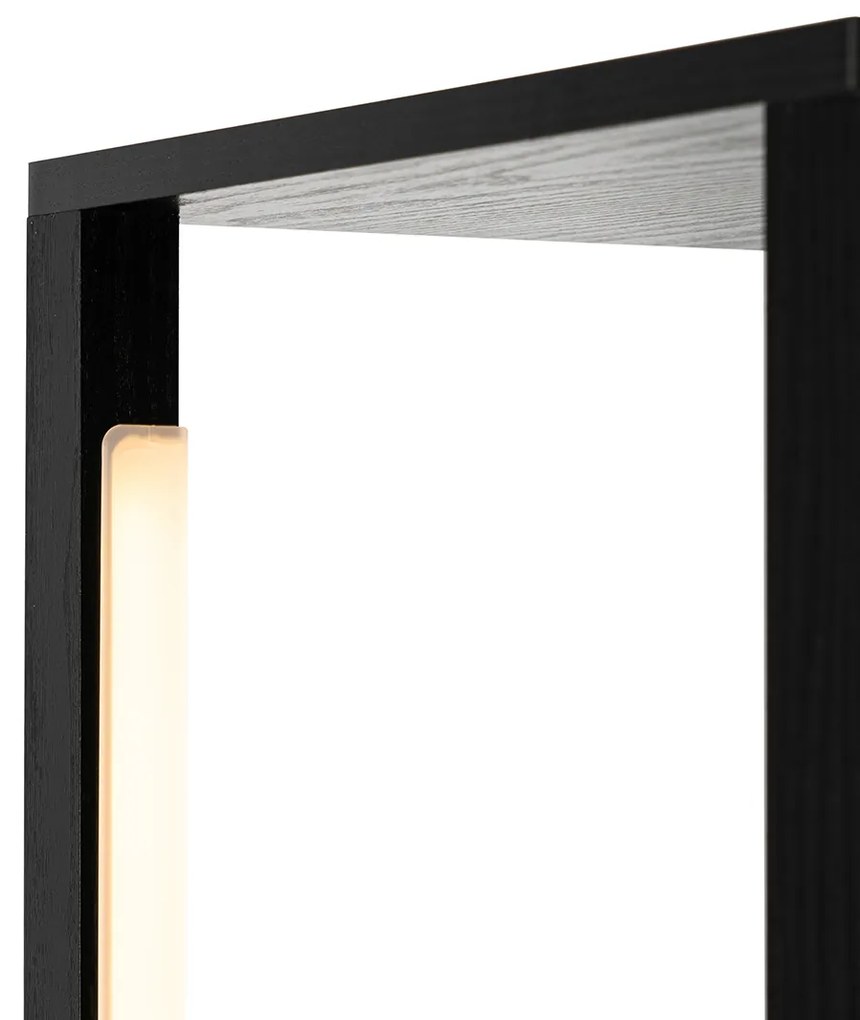 Dizajnová stojaca lampa čierna vrátane LED 3-stupňový stmievač - Tianna