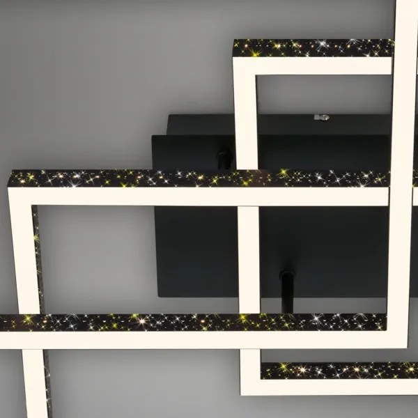 Brilo - LED Stmievateľné stropné svietidlo FRAME LED/57W/230V 3000K čierna
