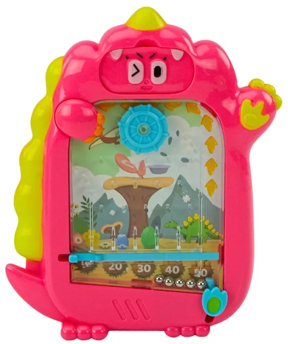 LEAN TOYS Vrecková hra na kreslenie 2v1 - Ružový dinosaurus