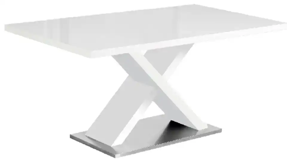 Jedálenský stôl Farnel - biela / biely lesk | BIANO