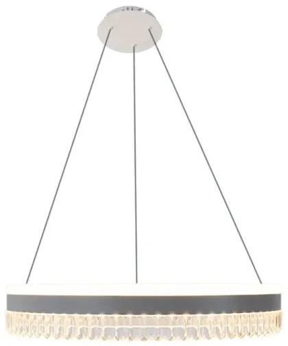 LED Stmievateľný luster na lanku LED/80W/230V 3000-6500K biela + diaľkové ovládanie