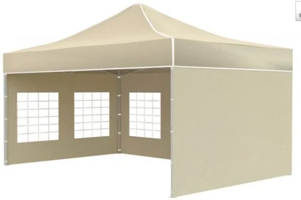 Nožnicový stan POLOPROFI PLUS 3x4,5 m béžový
