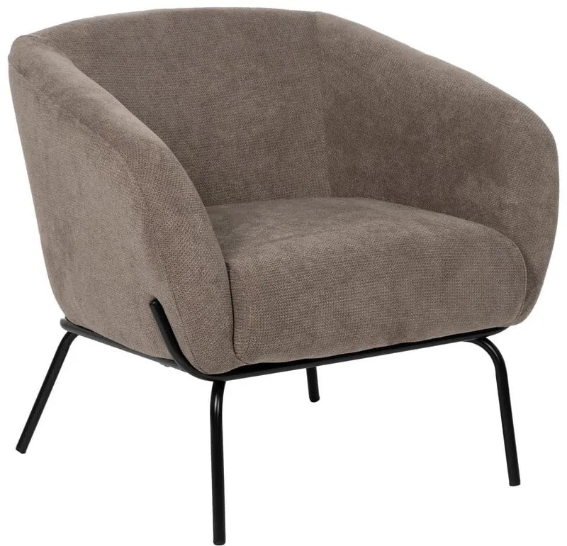 Taupe ženilkové kreslo Classic – Ixia