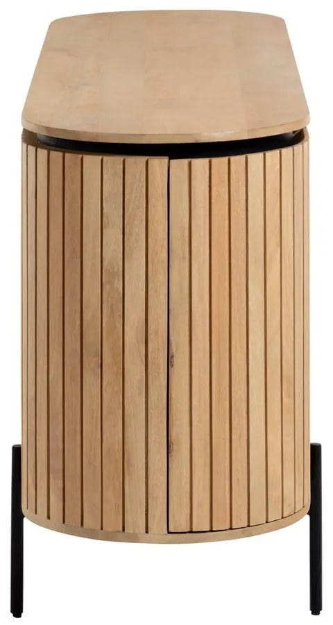 Nízka komoda z mangového dreva v prírodnej farbe 170x80 cm Licia – Kave Home