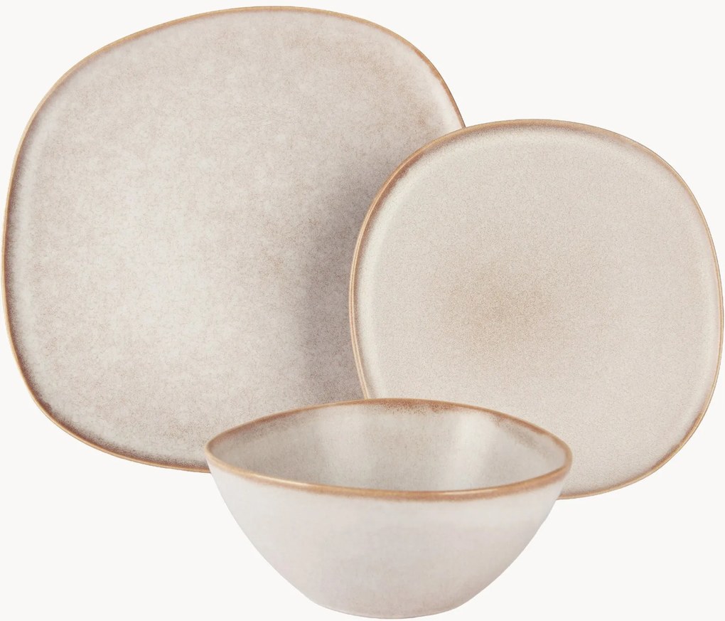 Porcelánová súprava riadu Stone, 4 osoby, 12 ks