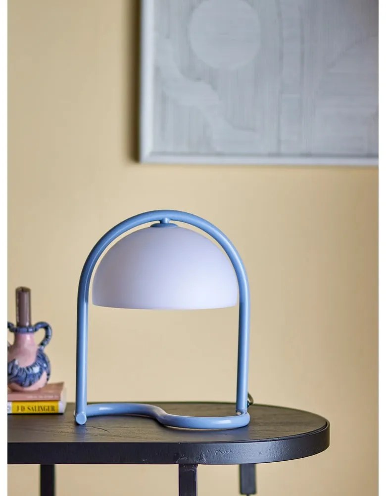 Modrá stolová lampa (výška 29,5 cm) Favour – Bloomingville